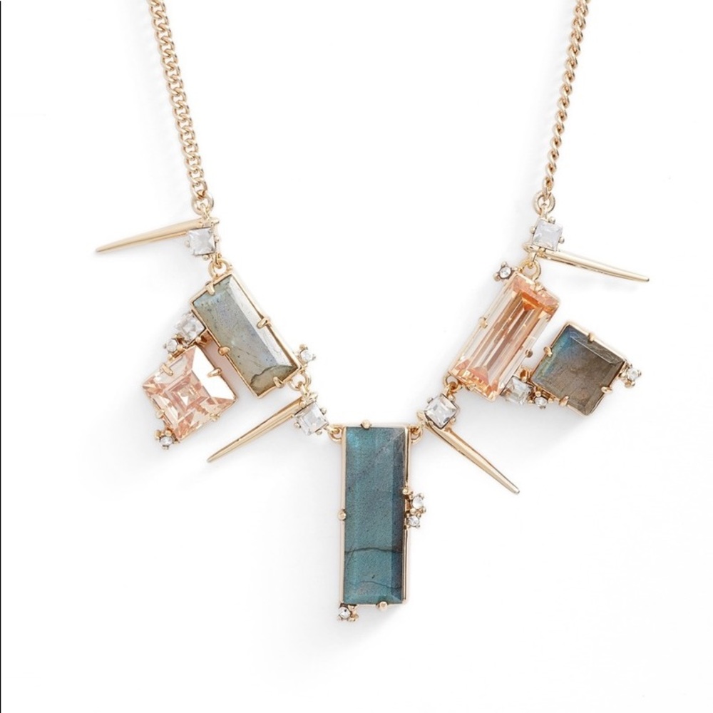 Alexis Bittar Geo Crystal Spike Necklace